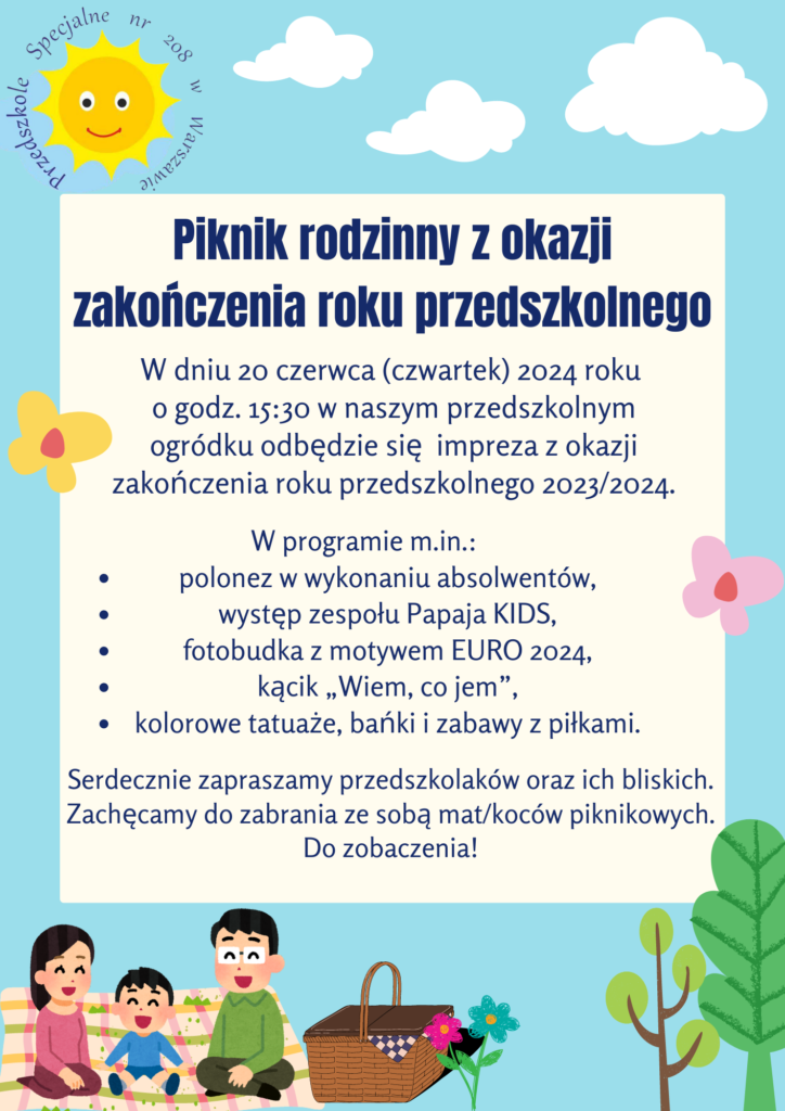 Zaproszenie na Piknik rodzinny